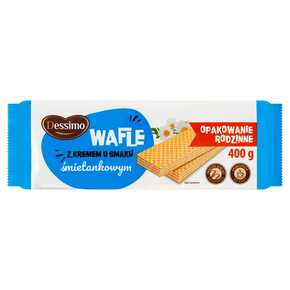 WAFLE DESSIMO O SMAKU ŚMIETANKOWYM 400 g MW DOBRY WYBÓR