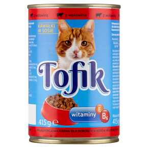 KARMA KOT TOFIK Z WOŁOWINĄ W SOSIE 415 g MW DOBRY WYBÓR