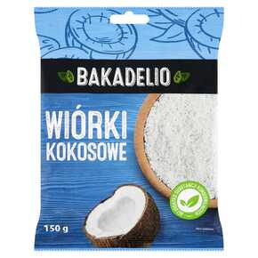 WIÓRKI KOKOSOWE BAKADELIO 150 g MW DOBRY WYBÓR