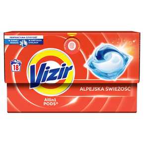 KAPSUŁKI DO PRANIA VIZIR ALPINE FRESH 18 SZT.