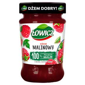 DŻEM ŁOWICZ MALINA 280 g AGROS NOVA