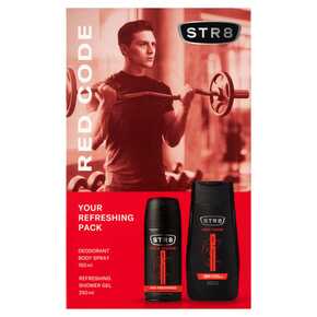 ZEST.STR8 RED ŻEL/PRYSZ.250 ml+DEO 150 ml